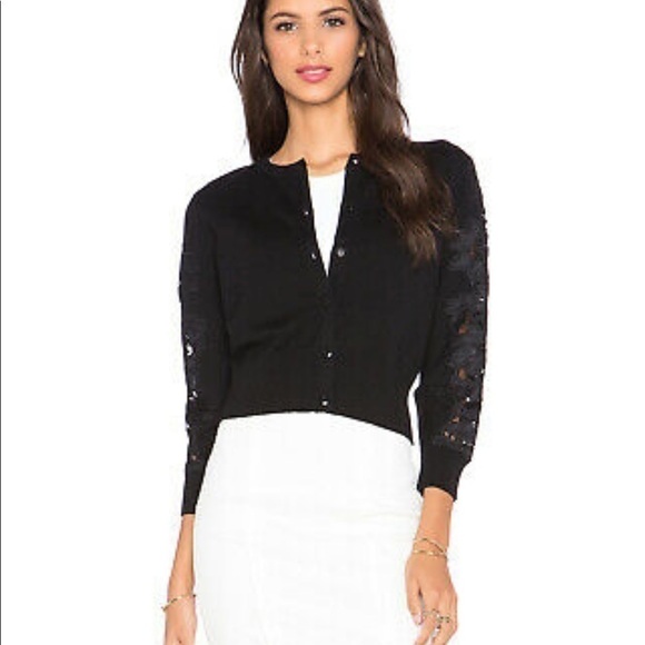 Diane Von Furstemberg Doris Cardigan in Black - Picture 1 of 16